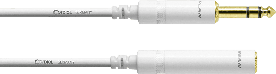 Cordial ECLCFM3VK-SNOW - 3m white male/female audio cable
