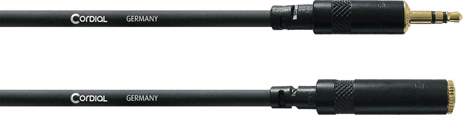 Cordial ECLCFS5WY - Cable de Extensión de Audio Estéreo 5m (Minijack Macho a Hembra)