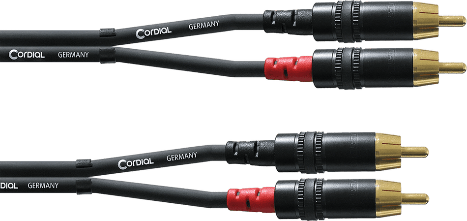 Cordial ECLCFU15CC - 1.5m Dual RCA Audio Cable