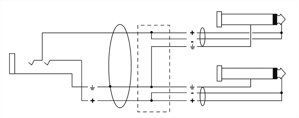 Cordial ECLCFY03KPP - Cable de Inserción y Splitter en Y de 0.3m