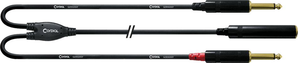 Cordial ECLCFY03KPP - Cable de Inserción y Splitter en Y de 0.3m