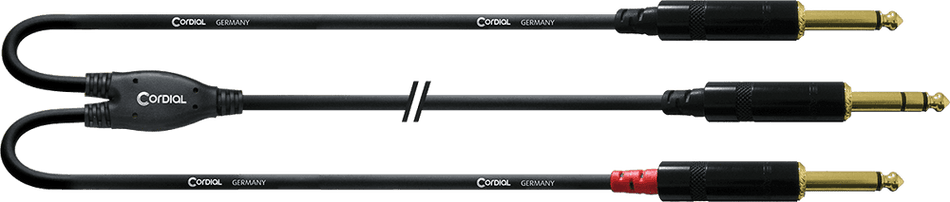 Cordial CFY VPP-LONG - Cable de Audio en Y de Inserción Estéreo a Doble Mono