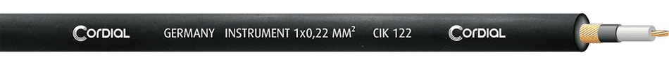 Cordial CIK 122 - Bobina de Cable de Instrumento Profesional 1x0.22mm²