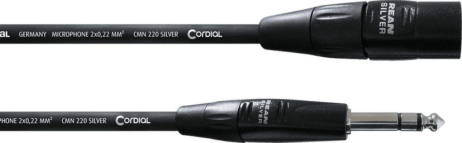 Cordial ECLCIM03MV - Stereo jack/XLR male audio cable 30 cm