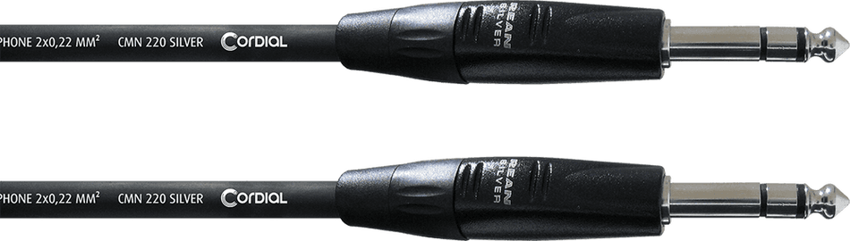 Cordial ECLCIM3VV - Cable de audio balanceado Jack estéreo (TRS) de 3 metros