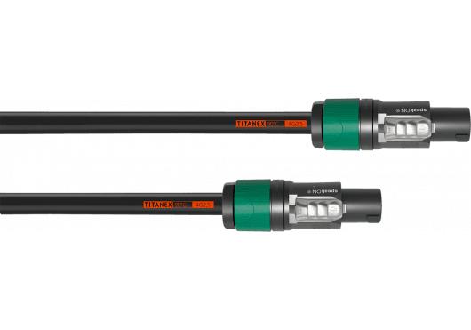 Cordial ECLCLA1.5LL4 - Cable de Altavoz Profesional Titanex® SpeakON® 4 Polos 1.5m