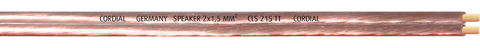 Cordial CLS 215 TT - Bobina de Cable Profesional para Altavoz 2x1.50mm² 100m
