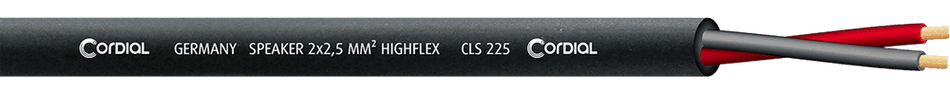 Cordial ECLCLS225BLACK100 - Speaker cable reel 2.5 mm² 100 m