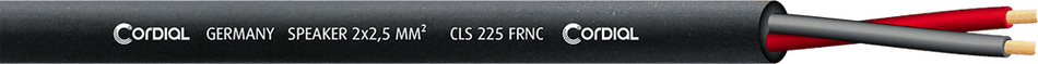 Cordial CLS 225 FRNC - Bobina de Cable de Altavoz Profesional 2 x 2,5 mm² 100 m