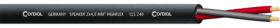 Cordial ECLCLS240BLACK100 - Speaker cable coil 4mm² 100m