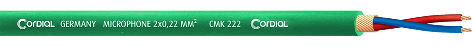 Cordial ECLCMK222GRE100 - Microphone cable coil 2x 0.22 mm 100m green