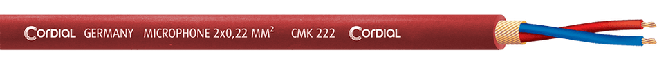 Cordial ECLCMK222RED100 - Microphone cable reel 2 x 0.22 mm² 100 m red
