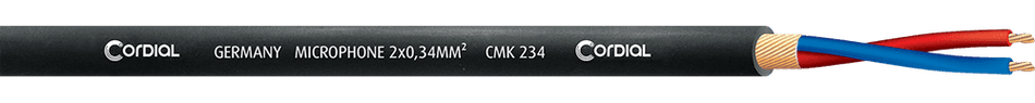 Cordial CMK 234 - Bobina de Cable de Micrófono Profesional 2x0.34mm² (100m)