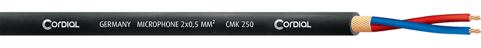 Cordial CMK 250 - Bobina de Cable de Micrófono Profesional 2 x 0.50 mm² (100m)