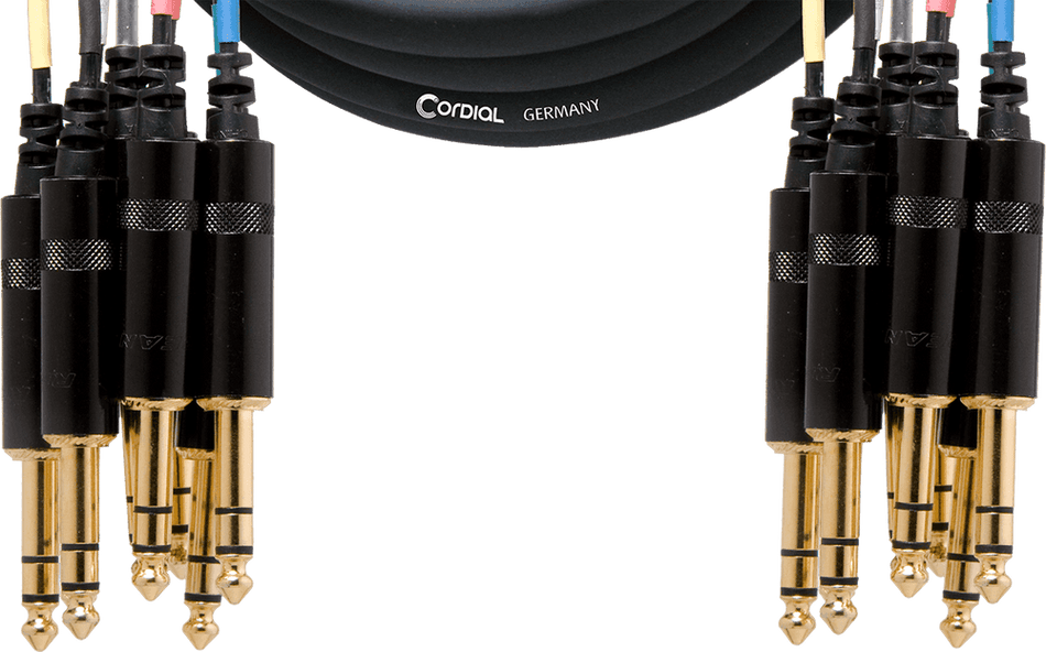 Cordial ECLCML8-0VV5C - Multipar Profesional 8 Canales Jack TRS a Jack TRS, 5 metros