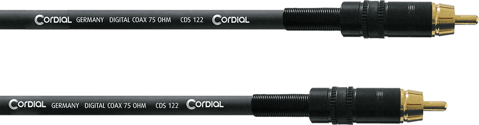 Cordial ECLCPDS3CC - Cable Coaxial Digital S/PDIF RCA de 3 metros