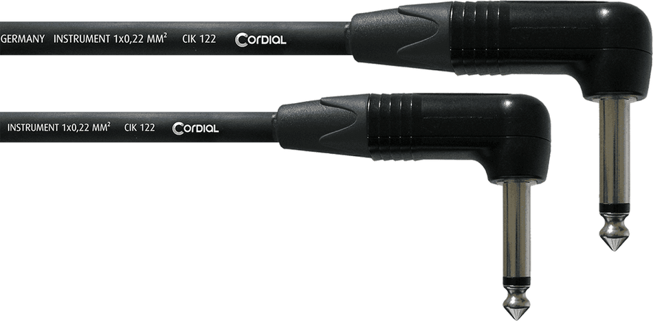 Cordial CFI 0.15 RR - Latiguillo de Guitarra Acodado 15 cm