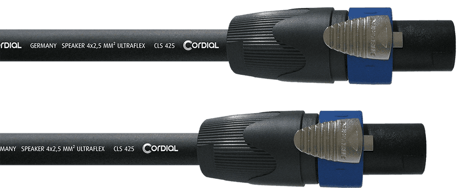 Cordial ECLCPL5LL4 - Cable de Altavoz Profesional Speakon 4 Polos (5 metros)