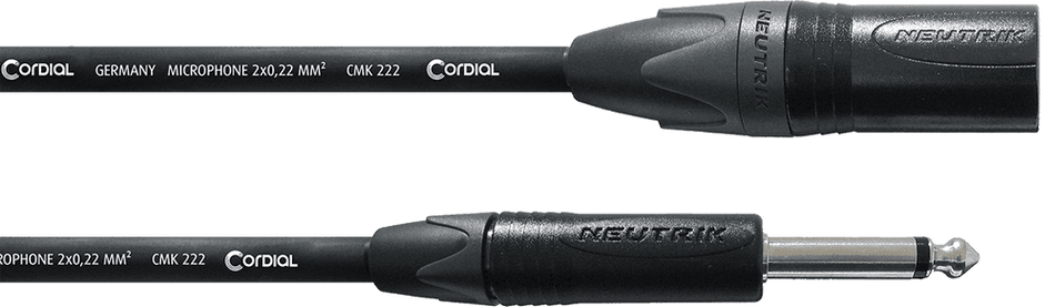 Cordial ECLCPM5MP - Cable de Audio Profesional XLR Hembra a Jack Mono 5 m