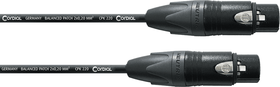 Cordial ECLCPP015FF - XLR female/female microphone cable adapter