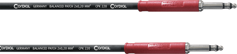 Cordial ECLCPP03TT - Cable Patch Bantam TT Profesional de 30 cm