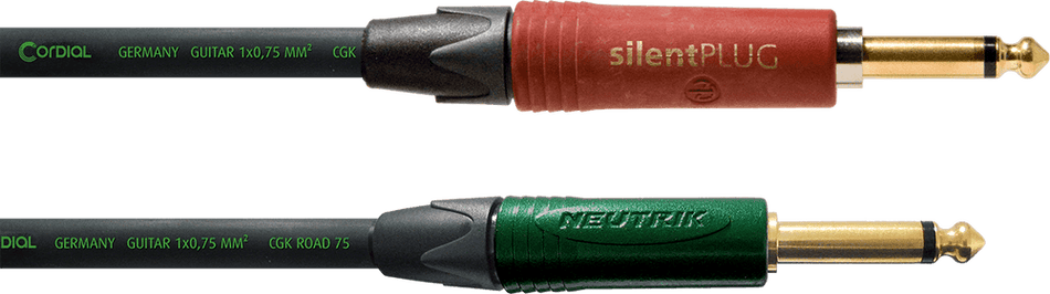 Cordial ECLCRI3PP-SILENT - Cable de Instrumento Jack a Jack SILENT de 3 metros