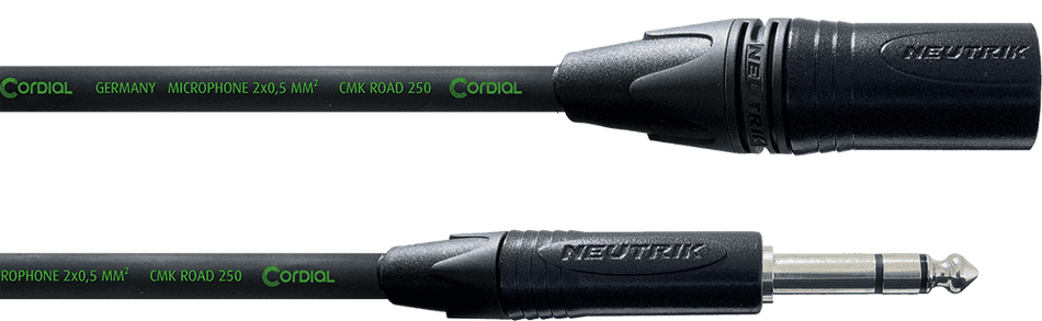 Cordial ECLCRM5MV - Stereo jack/XLR male audio cable 5 m