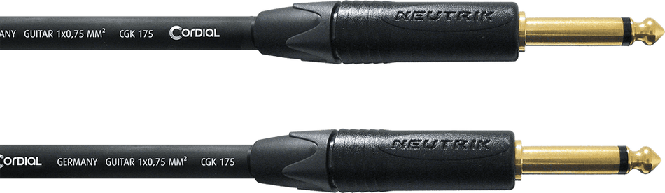 Cordial ECLCSI6PP-175 - Straight jack guitar cable 6 m