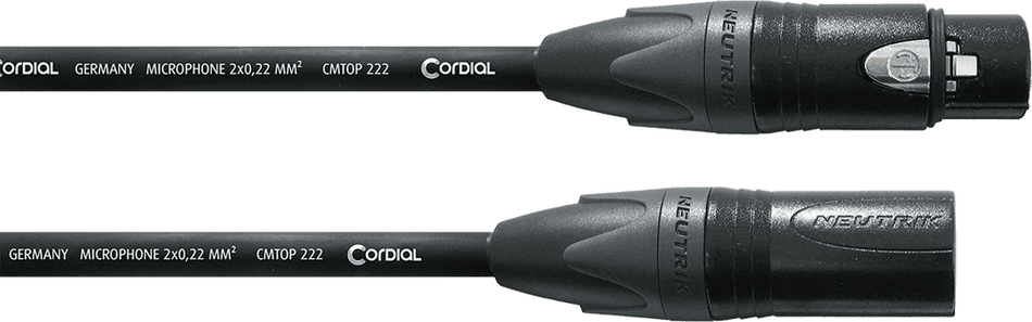 Cordial ECLCSM10FM-GOLD - 10m Gold XLR Microphone Cable