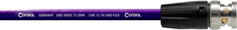 Cordial ECLCVP10BB-UHD1250 - Cable de Vídeo Profesional UHD/SDI de 10 Metros