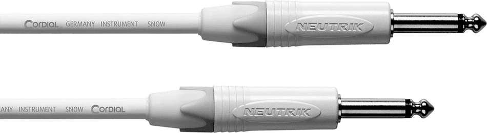 Cordial ECLCXI6PP-SNOW - Cable de Instrumento Profesional 6m Blanco