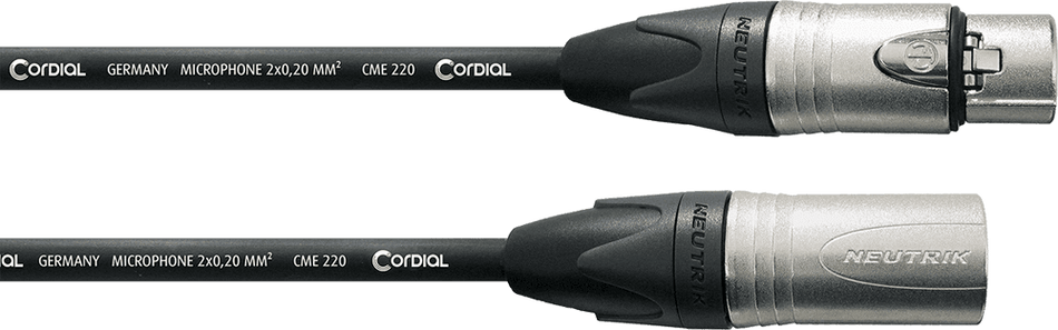Cordial ECLC XM 10 FM - Cable de Micrófono Profesional XLR de 10 metros