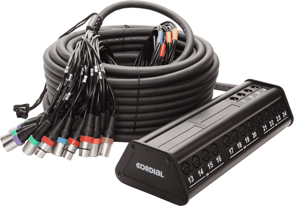 Cordial ECLCYB24-8C - Stage box 24 inputs 8 outputs 30m