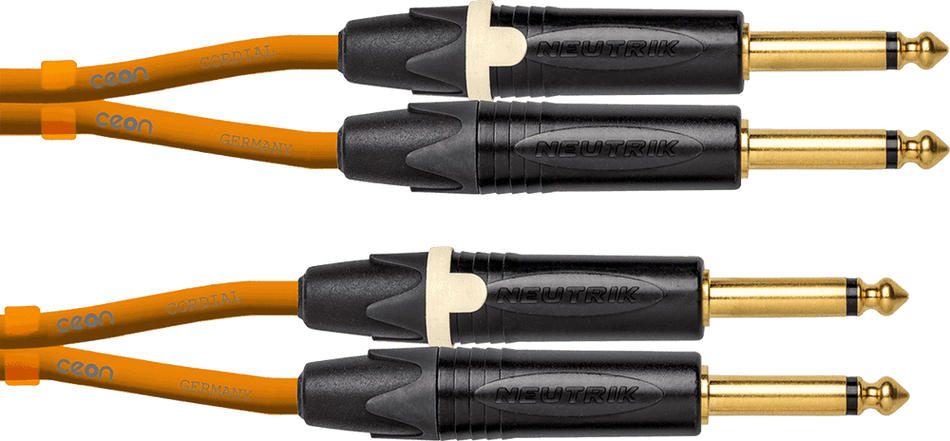 Cordial ECLDJ-JK3O - Cable Jack a Jack de 3 metros en color naranja