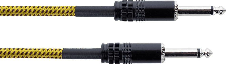 Cordial EI 3 PP-TWEED-YE - Cable de Instrumento Jack de 3 metros en Tweed Amarillo