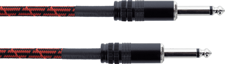 Cordial ECLEI5PP-TWEED-RD - Cable de Guitarra Jack de 5 metros en Tweed Rojo