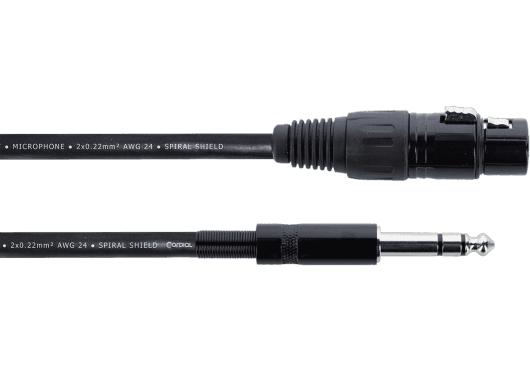 Cordial ECLEM05FV - Cable Adaptador de Audio XLR Hembra a Jack Estéreo (TRS)