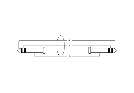 Cordial ECLEM05VV - Cable de Audio Jack Estéreo Balanceado de 50 cm