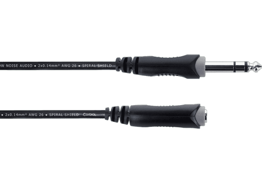 Cordial ECLEM5VK - Cable de Extensión para Auriculares Estéreo Jack 3.5mm, 5 metros