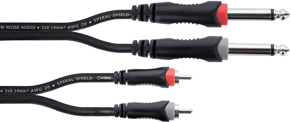 Cordial ECLEU1PC - Double mono jack audio cable - RCA 1 m