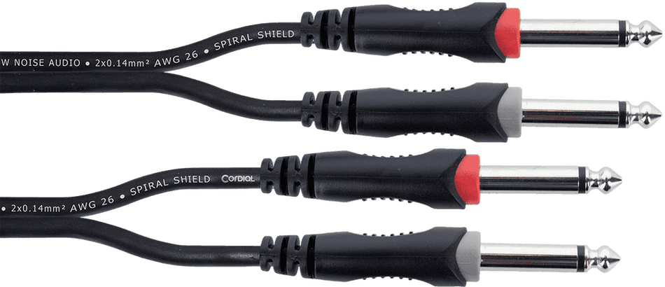 Cordial ECLEU3PP - Cable de audio doble mono con jacks de 3 m