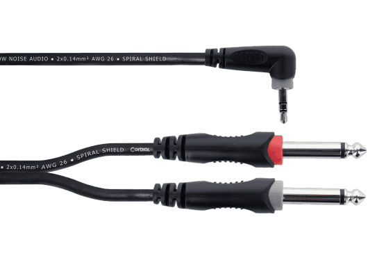 Cordial ECLEY15WRPP - Cable Y de Inserción/Splitter Mini-Jack Estéreo a 2x Jack Mono 1,5 m