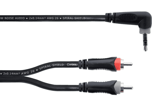 Cordial ECLEY1WRCC - Cable Y Adaptador de Mini-Jack Estéreo a 2 RCA