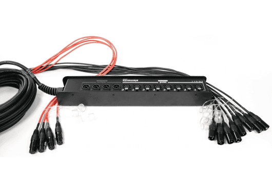 Cordial ECLEYB8-4C15 - Caja de Escenario 8 Entradas / 4 Salidas XLR de 15 Metros