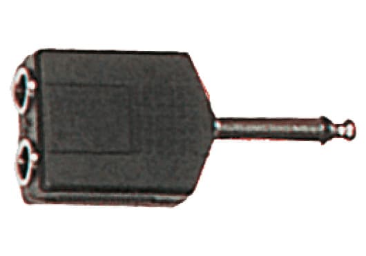 Yellow Cable ECO AD07 - Adaptador en Y jack 6,35 mm mono: 1 macho a 2 hembras (pack de 2)