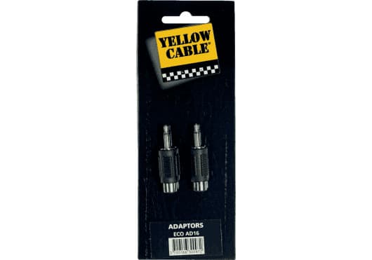 Yellow Cable ECOAD16 - RCA female to 2 1/8 mono male output adapter