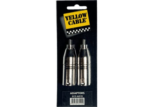 Yellow Cable ECOAD19 - RCA male to 2 XLR male adapter