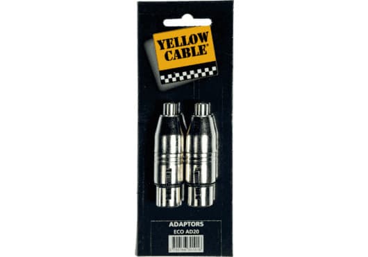 Yellow Cable ECOAD20 - RCA Female to 2 XLR Female Adapter