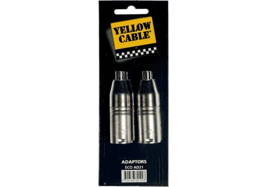 Yellow Cable ECOAD21 - RCA Female to 2 XLR Male Adapter