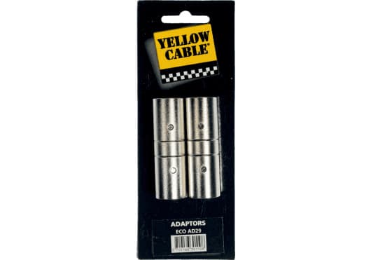 Yellow Cable ECOAD29 - Adaptador XLR macho ↔ XLR macho (acoplador recto, pack de 2)